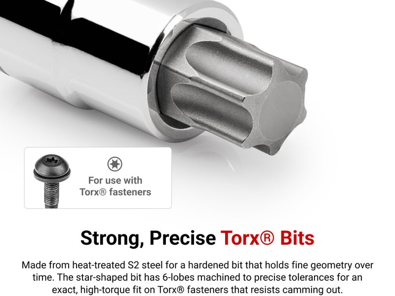 TEKTON 1/2 Inch Drive x T50 Torx Bit Socket | SHB24250 - Image 2